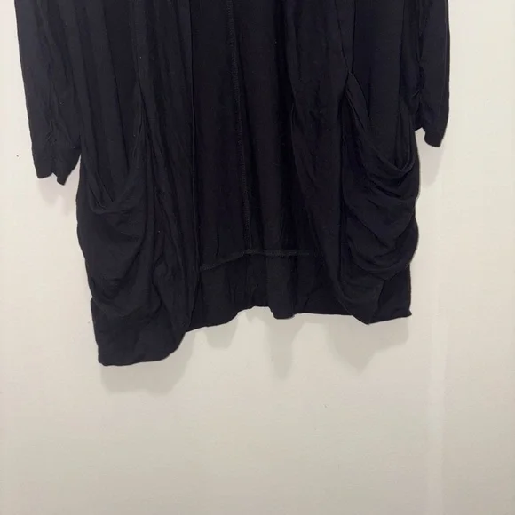 Black Open Front Cardigan - Picture 2 of 3